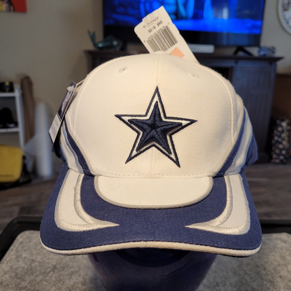 Vintage Reebok Dallas Cowboys NFL Logo Authentic Hook Latch Cap Hat Deadstock